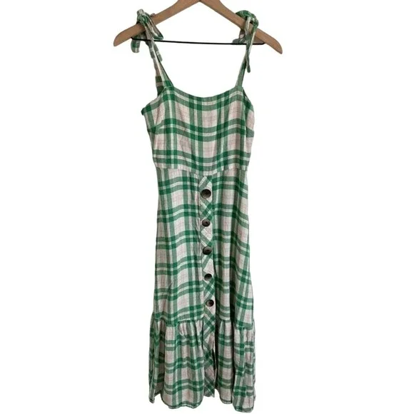 Zara | Women's Checked Midi Dress Blogger Favorite Sz XS - Picture 4 of 13